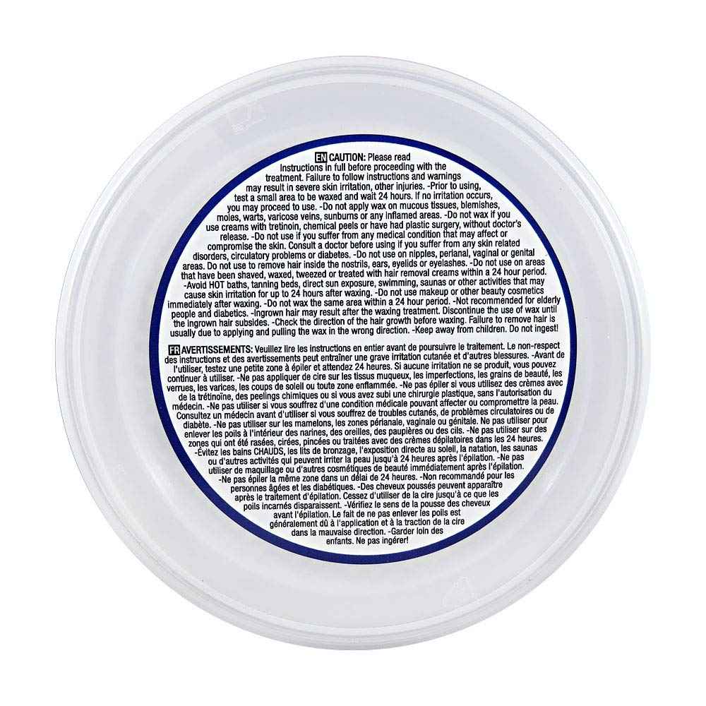 Wax Necessities Waxness Azulene Stripless Hard Wax Tin 14 Ounces (Pack of 2)