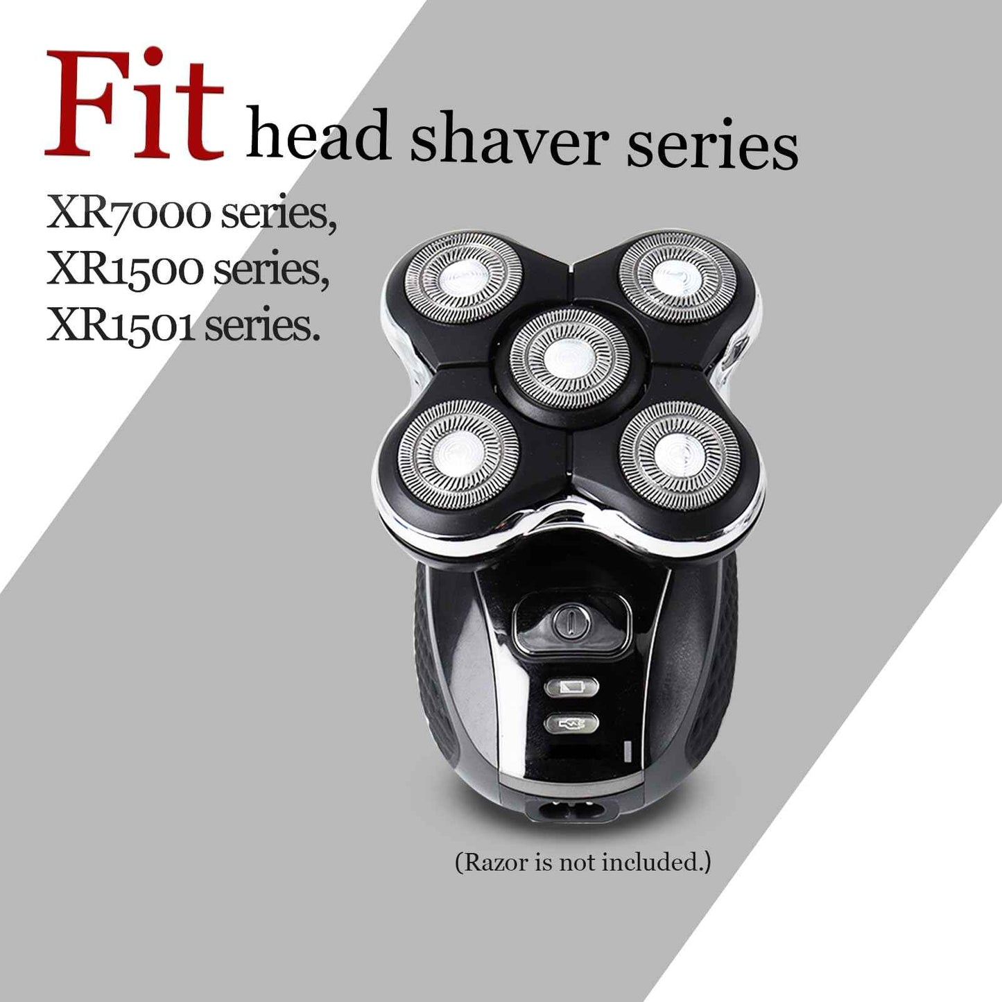 GORLENT 2 Pack Blade Pro Replacement Head Compatible with Remington Balder Pro XR7000, 5 Dual Track Shaver Heads for a Smooth and Close Shave with No-Irritation.