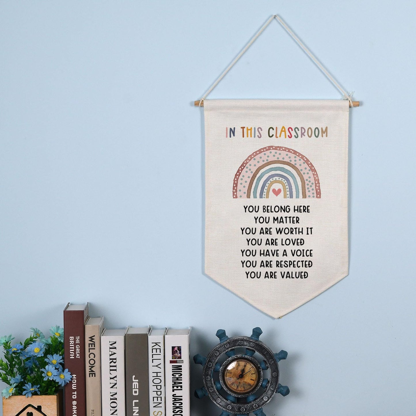 Boho Rainbow Classroom Decor, Bulletin Board Hanging Decor, Diversity Classroom, Daycare Wall Banner, Preschool Decor, Elementary Wall Decor, Classroom Decor, Teacher Gift, Classroom Banner