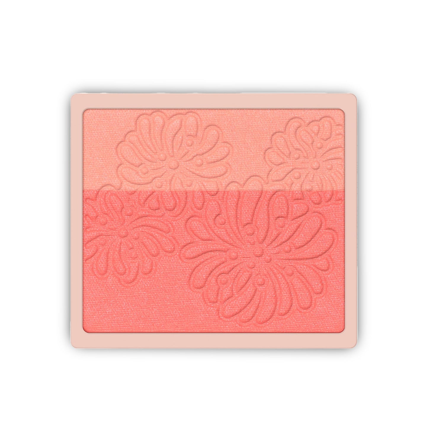 Paul & Joe Pressed Blush Palette Refill Only, Case Sold Separately, Oil-Absorbing Blush Powder, Bi-Color Face Blushes with Fitting Veil Powder, Light Beige and Orange, 08 Chat Capricieux, 0.17 oz