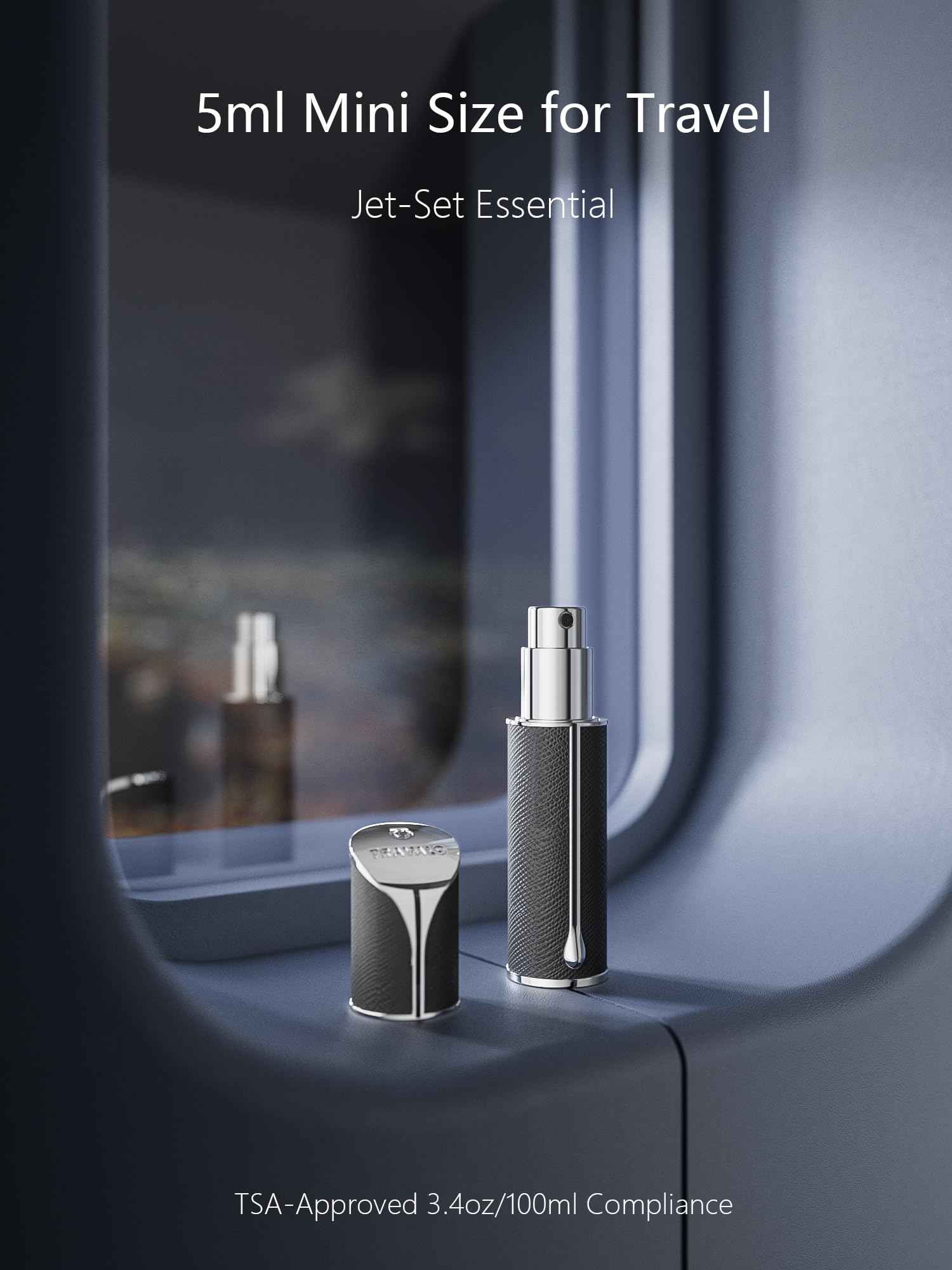 Travalo AQUA Perfume Travel Refillable Bottle, Bottom Filling Fragrances Perfume Atomizer, Mini Cologne Dispenser, Portable Sprayer for Women Men, Gift