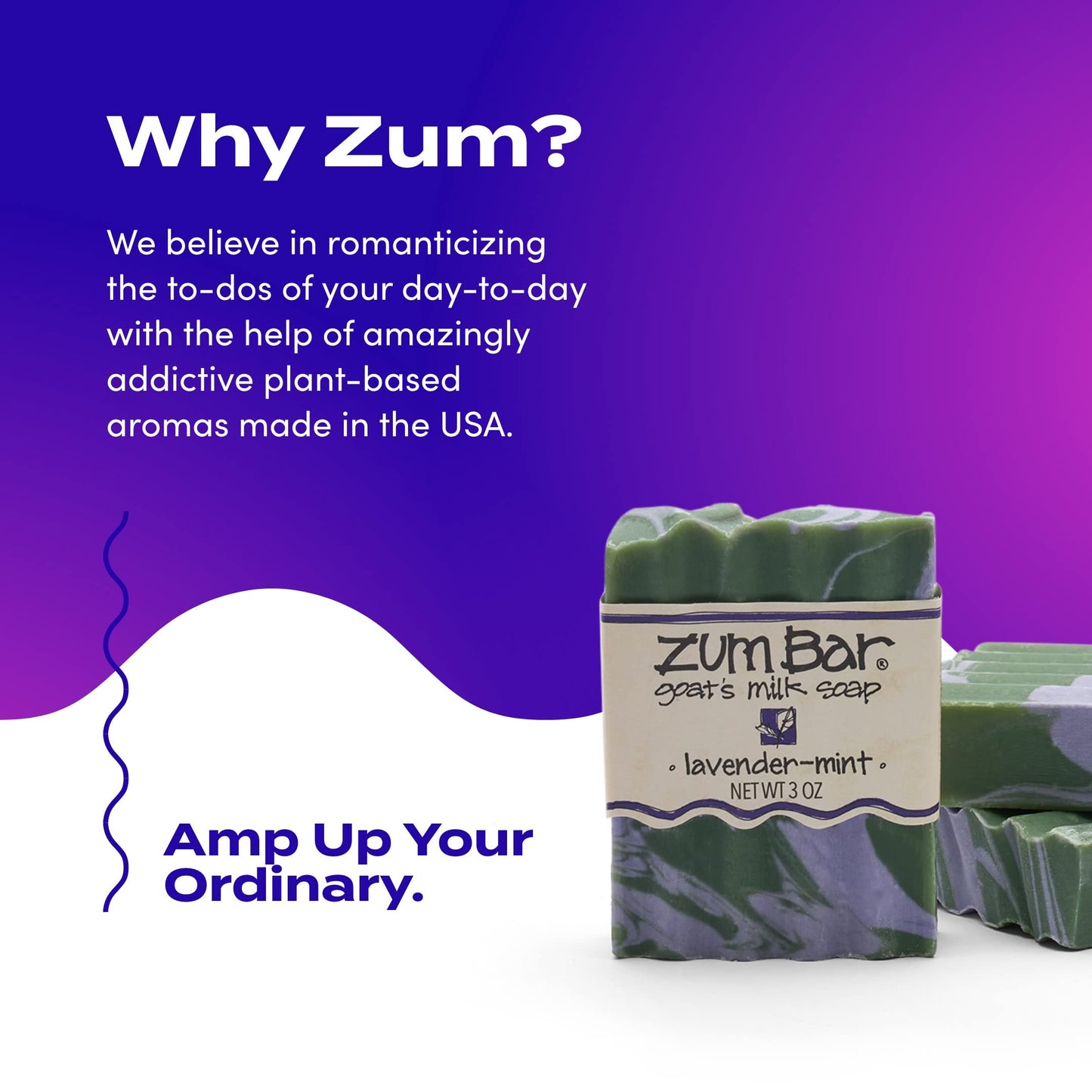 Zum Bar Goat's Milk Soap - Lavender-Mint - 3 oz (3 Pack)