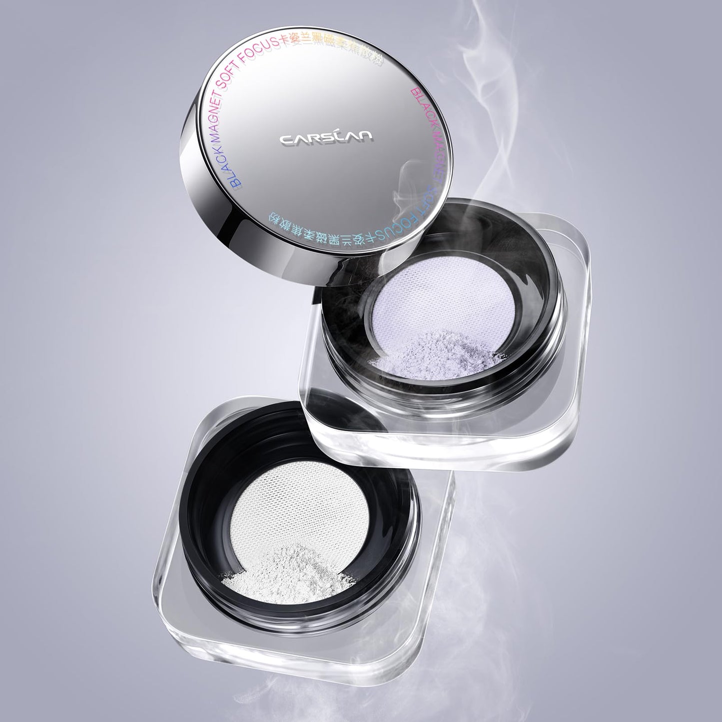 CARSLAN Soft Focus Loose Setting Powder, Waterproof, Matte, Oil Control, Shine Free, Talc-Free Face Powder Makeup, 24H Longwear Finishing Powder, 003 Translucent For Sensitive （Sample）