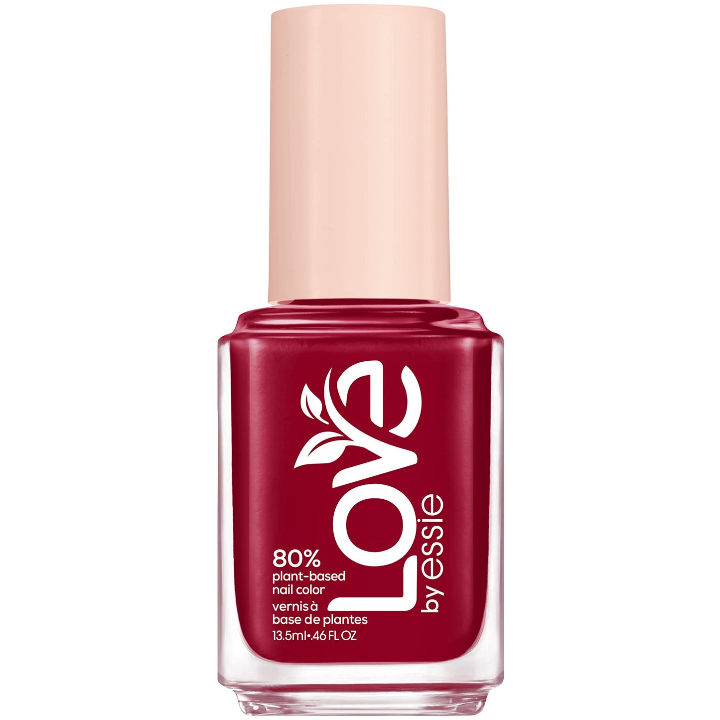 LOVE by essie Nail Polish, 80% Plant-based, Salon-Quality, Vegan, Wine Red, I Am The Moment, 0.46 Fl Oz