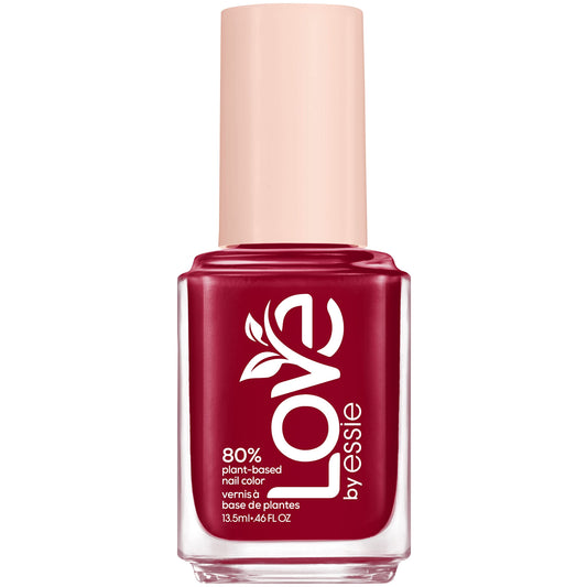 LOVE by essie Nail Polish, 80% Plant-based, Salon-Quality, Vegan, Wine Red, I Am The Moment, 0.46 Fl Oz