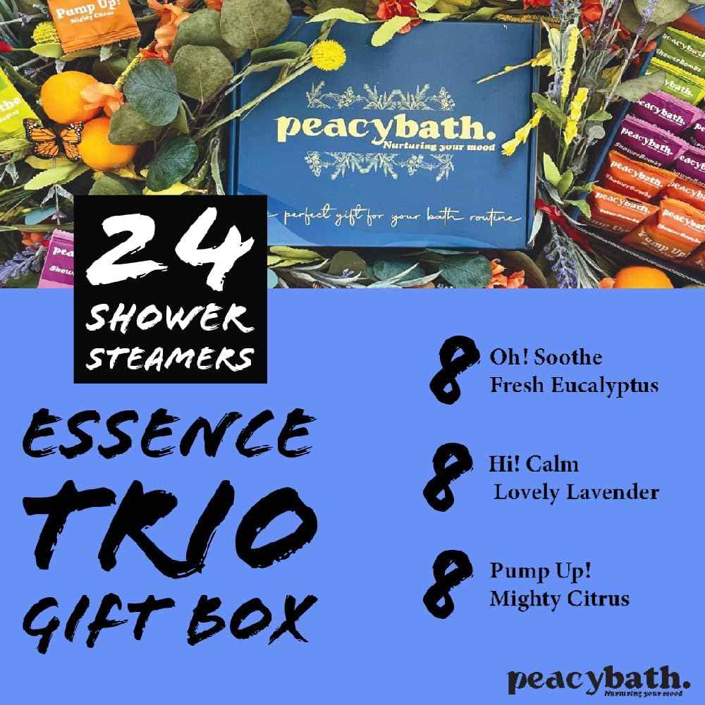 Shower Steamers Aromatherapy 24 Pack -Stocking Stuffers, White Elephant Gifts, for Adults, Mom, Teen, Relaxation, Essentials, Stress Relief, Self Care, Birthday Gifts for Women, Eucalyptus