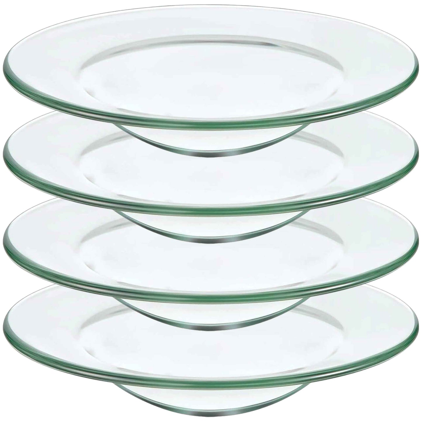 VGEUNA 4 Pieces Replacement Glass for Wax Warmer Wax Melt Dish Fits Most Wax Warmers Durable Glass Dish for Wax Melter