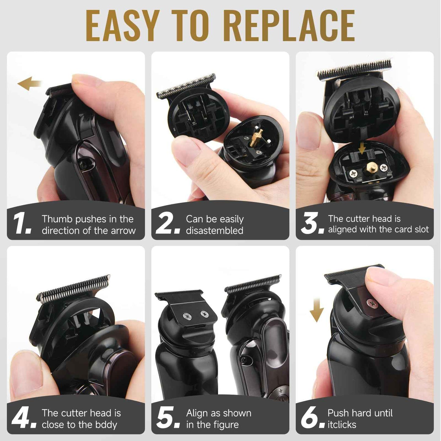 BEAUTYCARE Professional Beard Trimmer for Men - Hair Clippers Men's Grooming Kit,Waterproof Cordless Rechargeable Electric Shaver Zero Gapped Trimmer Fading & Nose Hair Trimmer, Grooming at Home