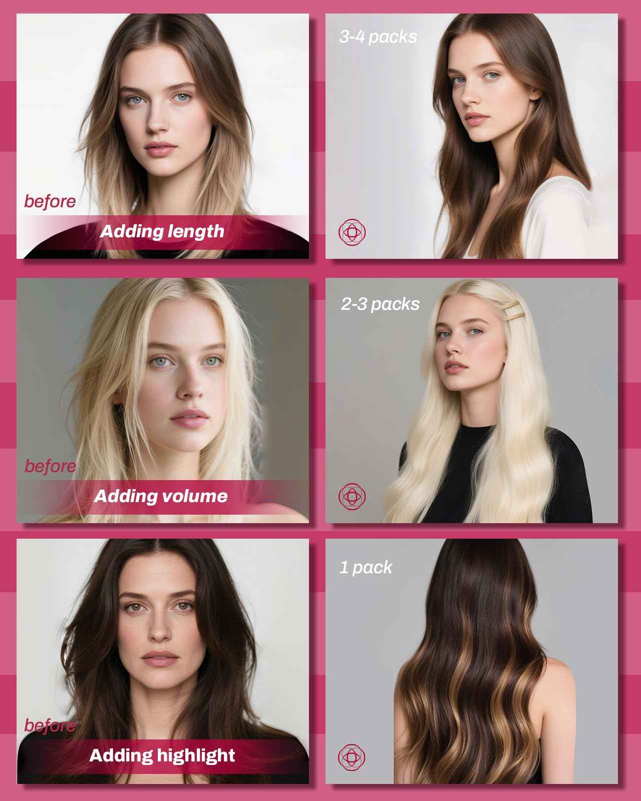 Moresoo Micro Link Hair Extensions Human Hair Dark Burgundy Micro Loop Hair Extensions Human Hair Add Length for Any Occasions 50S/50G 18 Inch