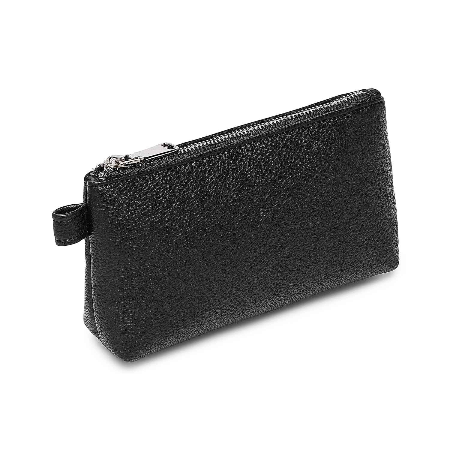 YONBEN PU Leather Makeup Simple and Convenient Handbag Small Exquisite Storage Bag (Pu/Black)