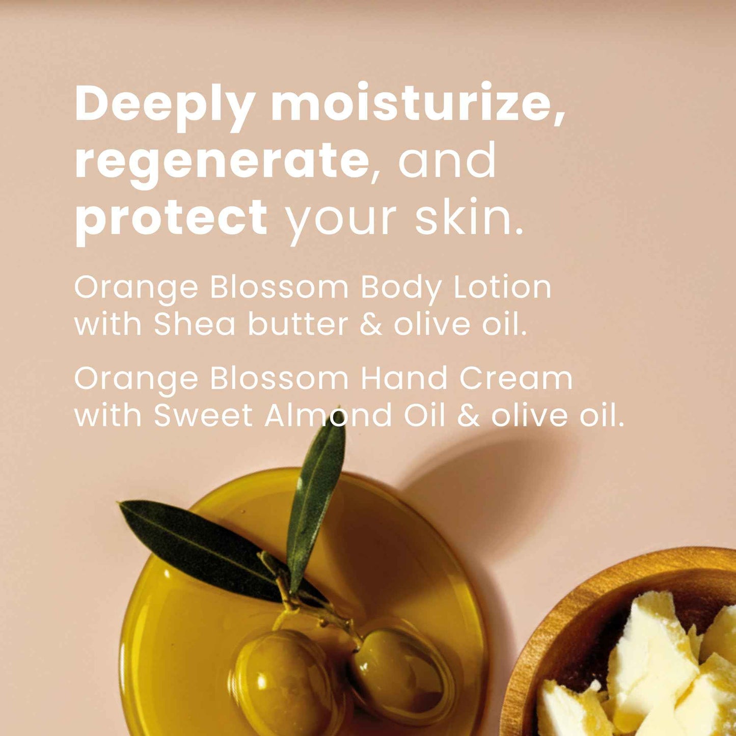 Panier des Sens - Travel Pouch Orange Blossom Gift Set - Shower Gel 3.3 fl oz + Body Lotion 3.3 fl oz + Hand Cream 1 fl oz - 97% Natural Ingredients - Made in France, Vegan Friendly Body Care