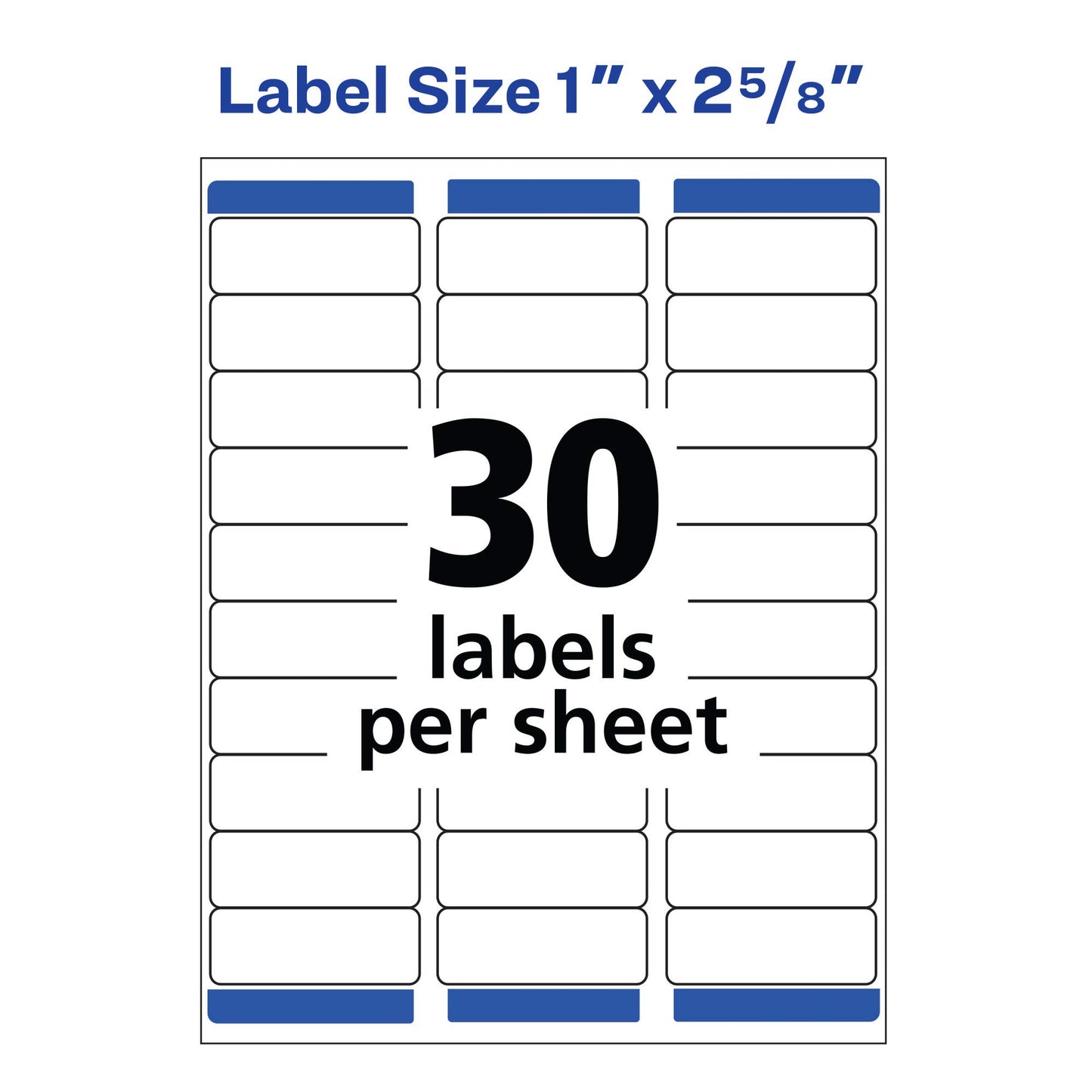 Avery Mailing Address Labels, Laser Printers, 15,000 Labels, 1 x 2-5/8, Permanent Adhesive, FBA Labels (5 Packs 5160)