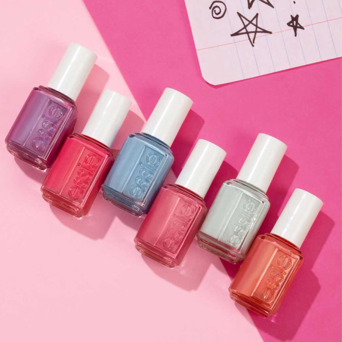 essie salon-quality nail polish, vegan, pink, shimmer, spring fling, 0.46 fl oz