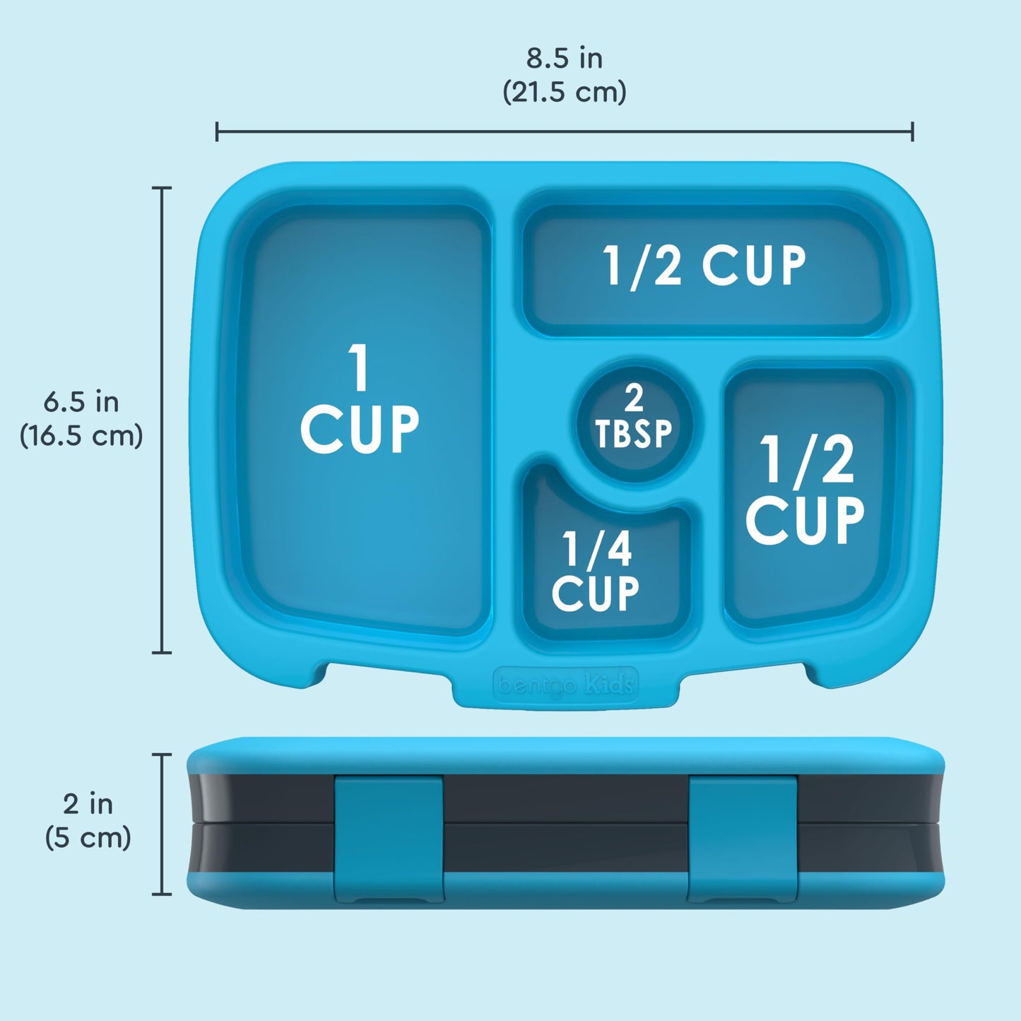 Bentgo Kids Prints Leak-Proof, 5-Compartment Bento-Style Kids Lunch Box - Ideal Portion Sizes for Ages 3-7, Durable, Drop-Proof, Dishwasher Safe, & Made with BPA-Free Materials (Dinosaur)