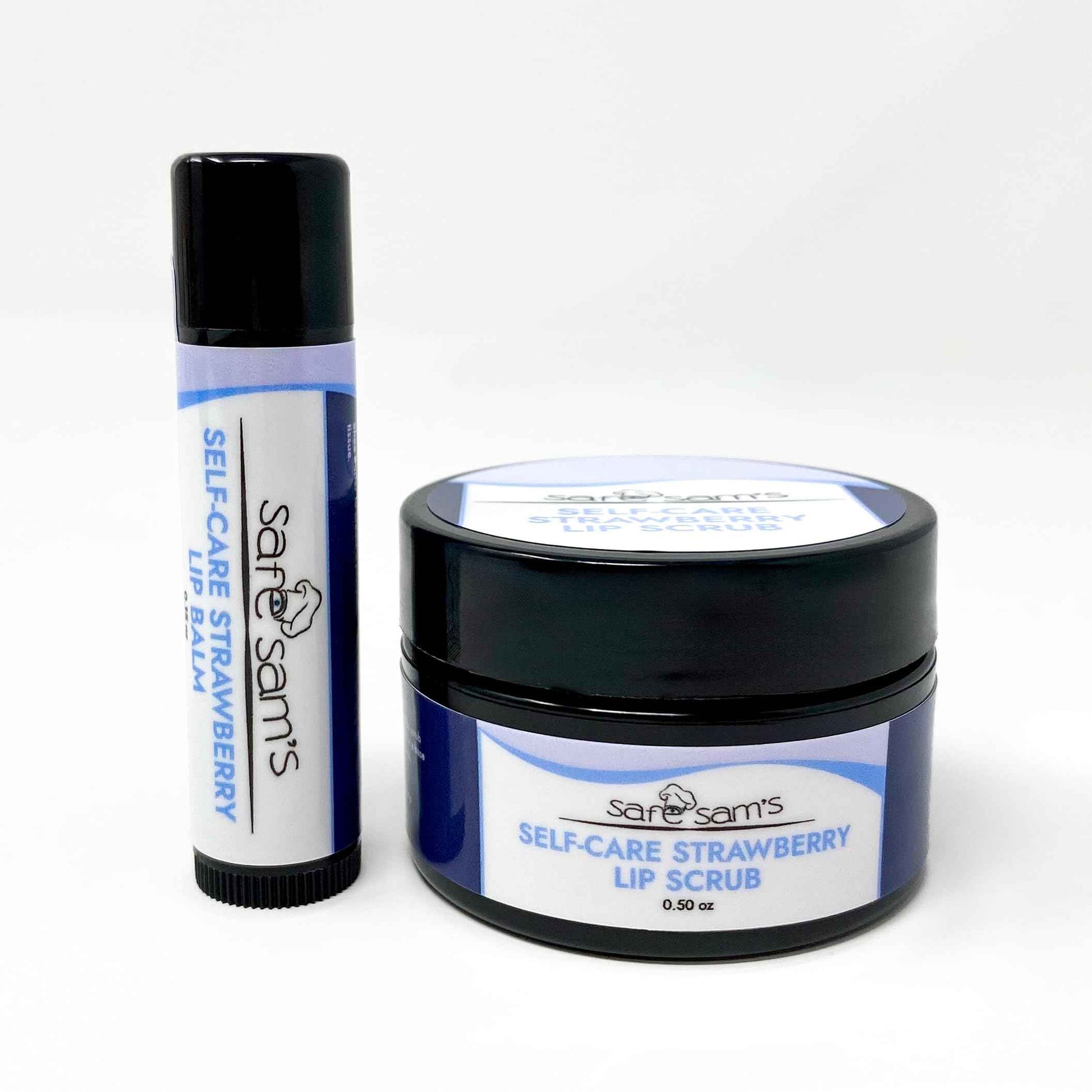 Safe Sam's Lip Balm and Lip Scrub Duo