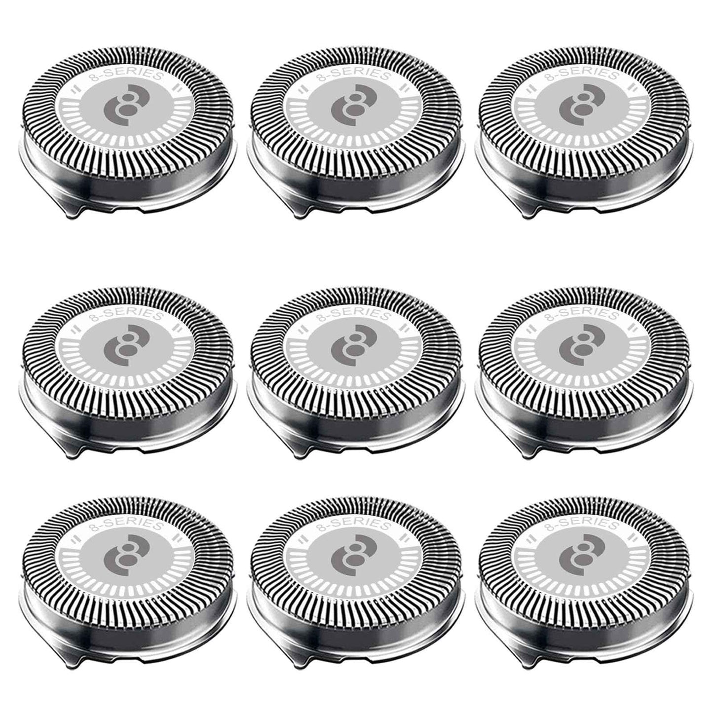HQ8 Replacement Heads for Philips Norelco Shavers, HQ8 Heads New Upgraded,9-Pack