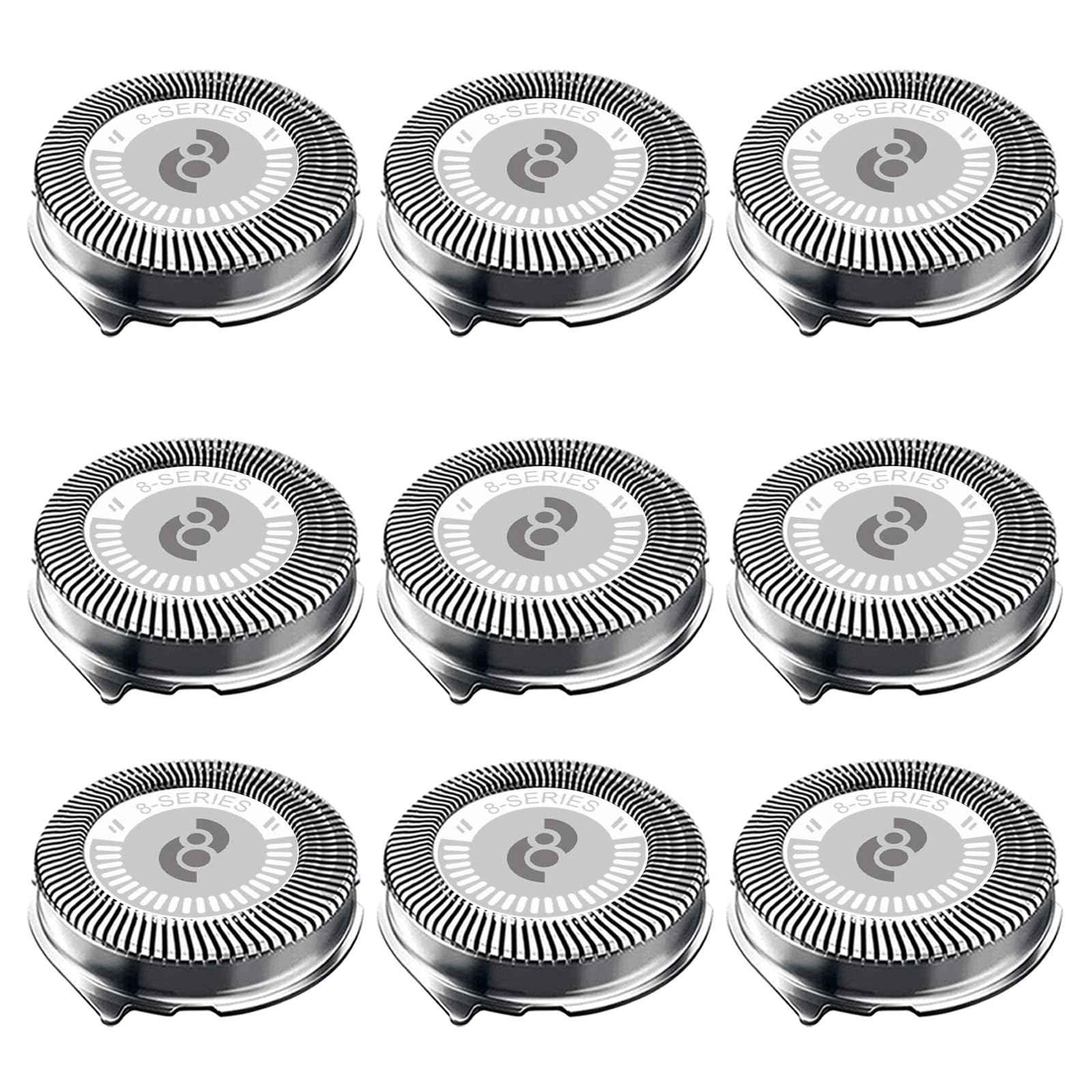 HQ8 Replacement Heads for Philips Norelco Shavers, HQ8 Heads New Upgraded,9-Pack