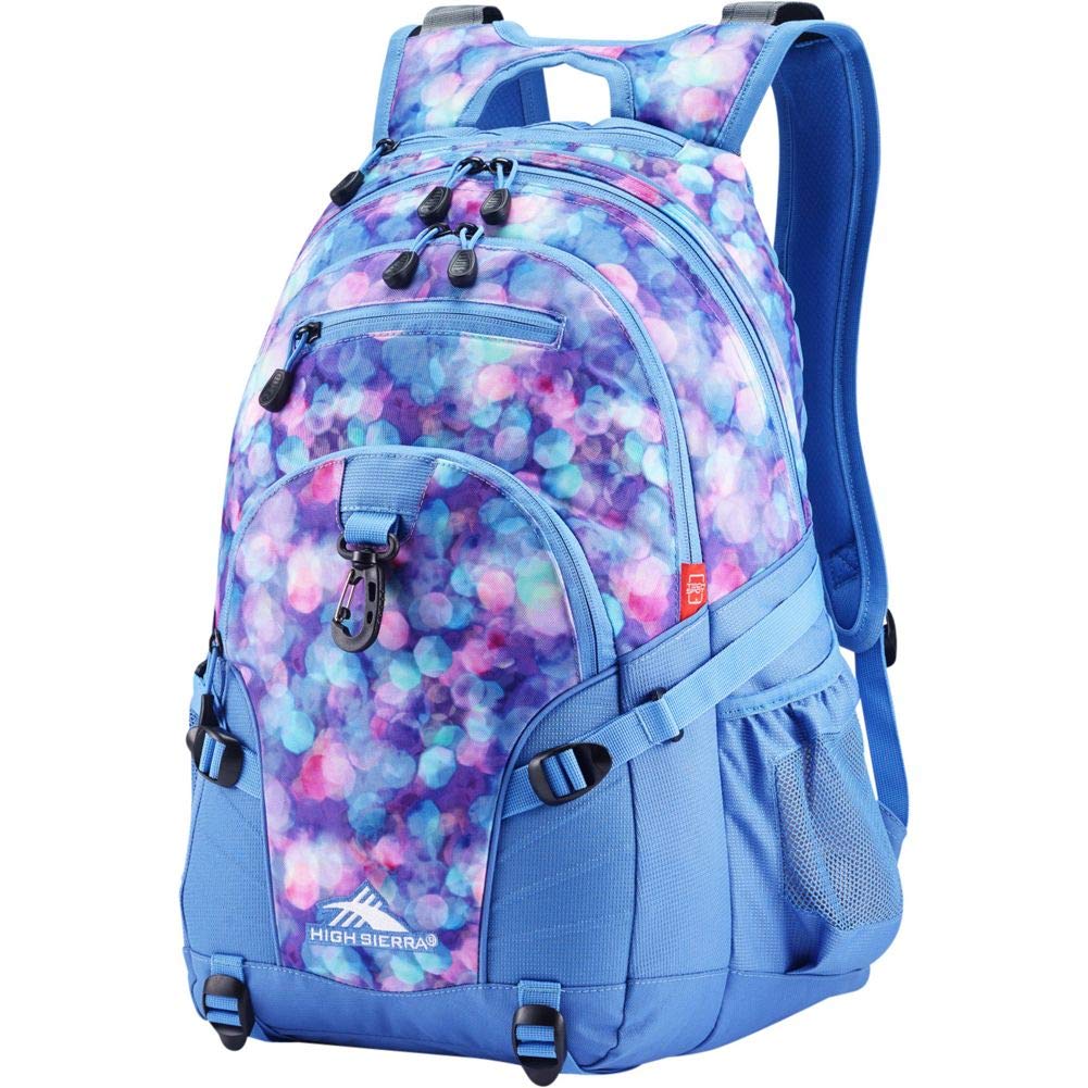 High Sierra Loop Backpack, Travel, or Work Bookbag with tablet sleeve, One Size, Shine Blue/Lapis