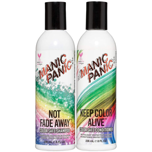 MANIC PANIC Shampoo & Conditioner For Color Treated Hair Set - Extend Color - Sulfate & Paraben Free - Vegan & Cruelty Free Moisturize & Volumize - Repair Damaged Hair & Prevent Tangling (8oz Bottles)