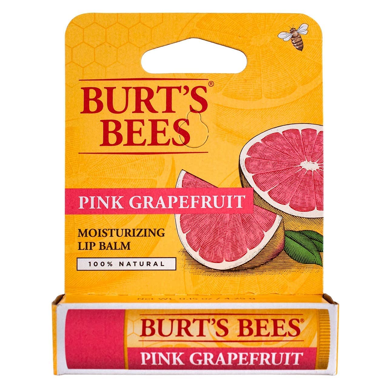 Burts Lip Balm Pnk Grpfrt Size .15 O Burts Bee Lip Balm - Pink Grapefruit - Pack of 8