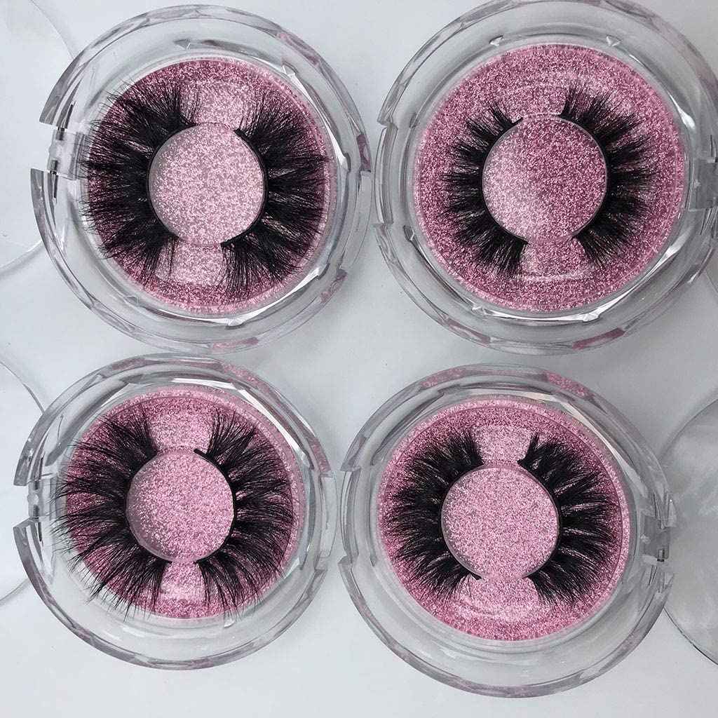 Mink Eyelashes Long Fluffy 3D Mink Lashes Pack Naturl Look 10 Styles 18mm 16mm 20mm 22mm 100% Siberian Long Full Mink Fur Eyelashes