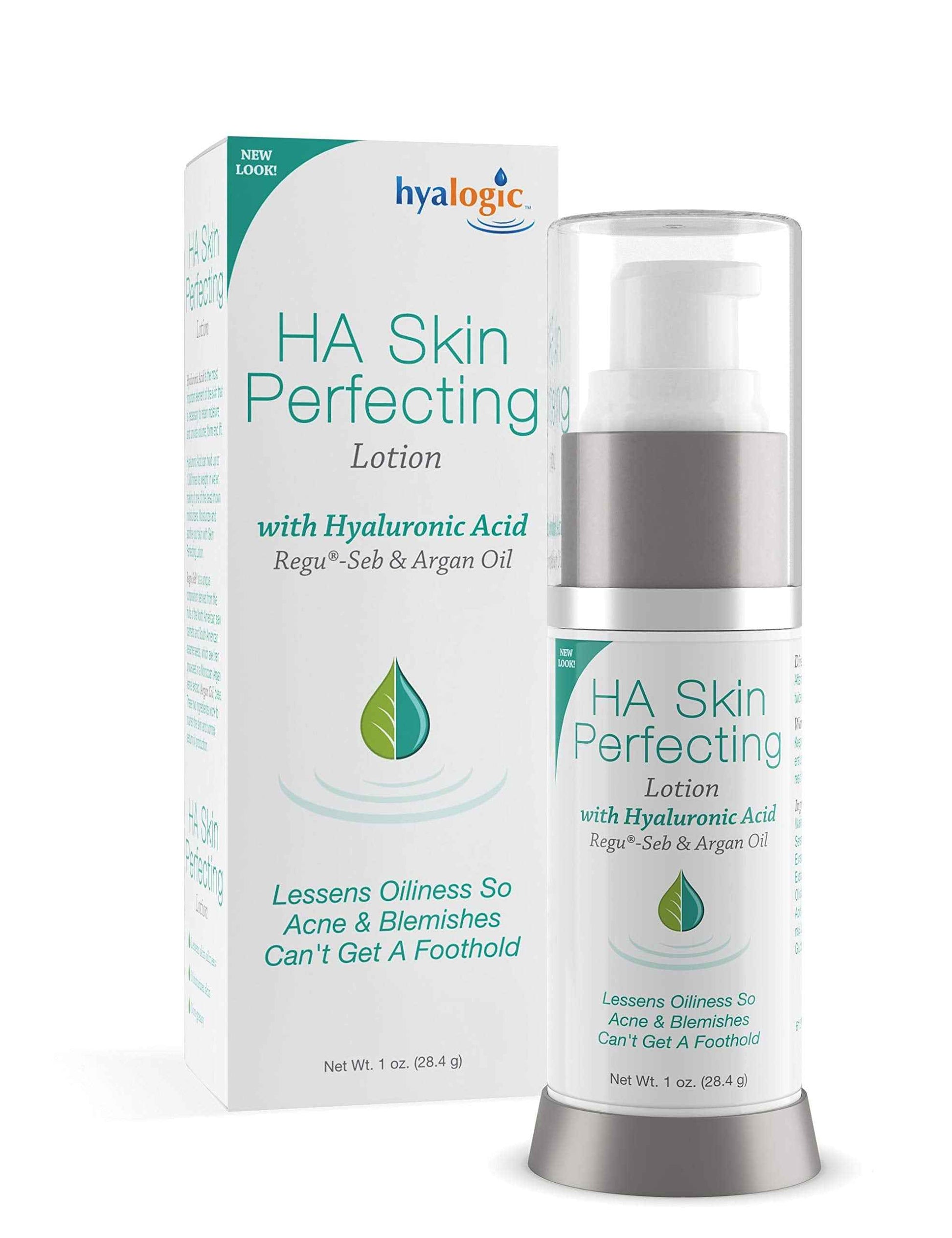 Hyalogic Episilk Hyaluronic Acid Skin Perfecting Lotion - Hydrating Face Moisturizer to Regulate Skin Oiliness - Hyaluronic Acid Moisturizer with Argan Oil Fl 1 Oz
