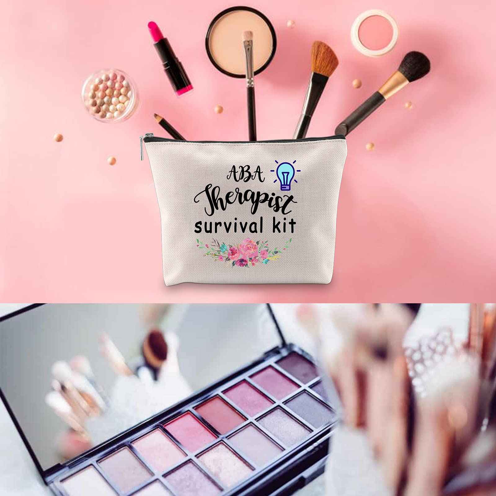 Generic WCGXKO ABA Therapist Survival Kit Zipper Pouch Makeup Bag Gift for ABA Therapist Behavior Therapist (ABA Survival Kit)