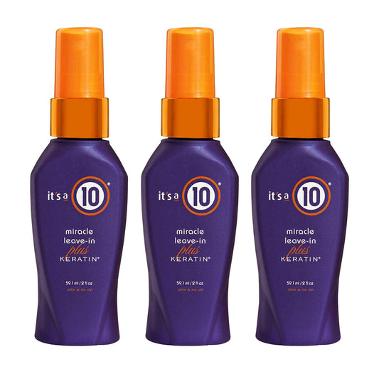 Its A 10 + Keratin Mir Le Size 2z Its A 10 + Miracle Leave-In Plus Keratin, 2 Fl. Oz (Pack of 3)