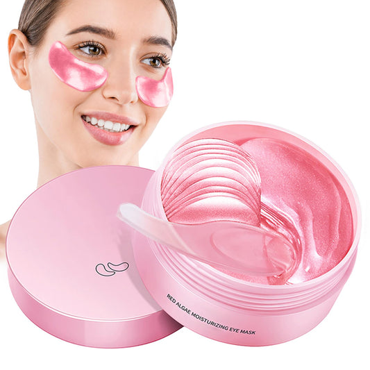 PERVALA 60pcs Under Eye Mask, Pink Collagen Under Eye Patches for Puffy Eyes & Dark Circles Treatments, Reduce Under Eye Bags Smooth Wrinkles, Lighthen Fine Lines, Moisturizing Under Eye Masks