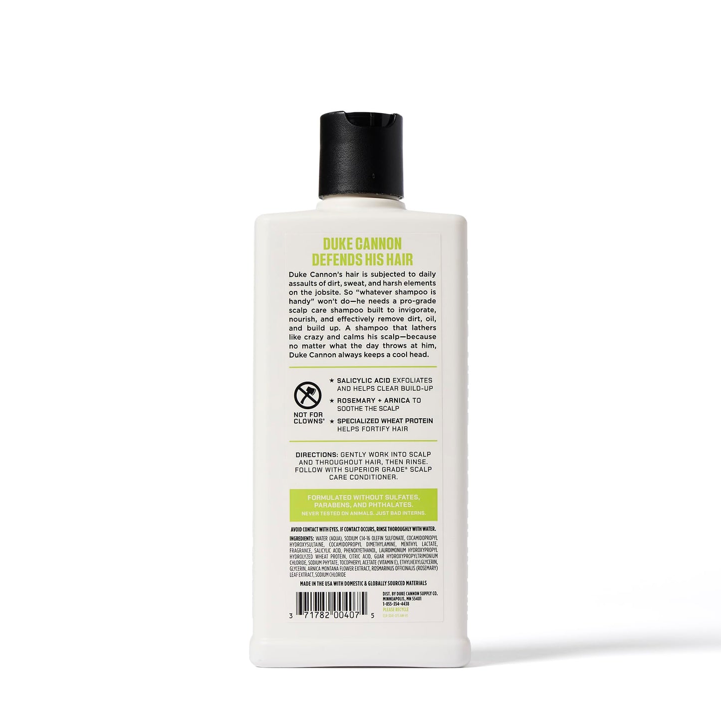 Duke Cannon Superior Grade Scalp Care Shampoo & Conditioner Bundle, 2-Pack, 14 oz Each – Deep Cleansing, Scalp Soothing, Sulfate-Free, Moisturizing Hair Care for Men