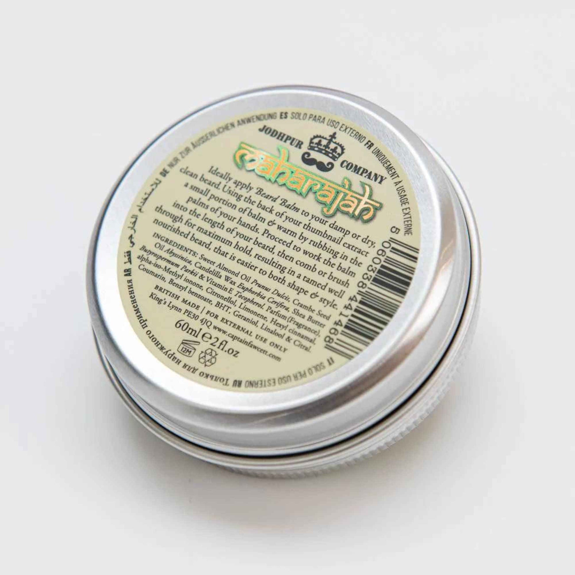 CAPTAIN FAWCETT Maharajah Beard Balm | Moisturizes and Conditions Beard | Almond Oil, Shea Butter | 2oz