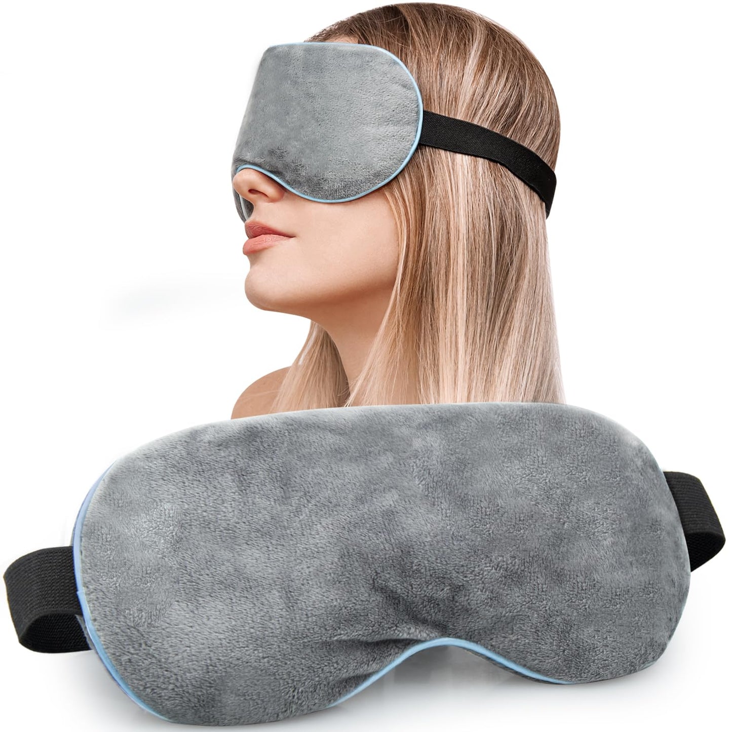 Heated Eye Mask, Moist Heat Eye Compress Microwave Warm Eye Mask for Dry Eyes, Eye Styes Good for Blepharitis, Itchy Eyes etc.