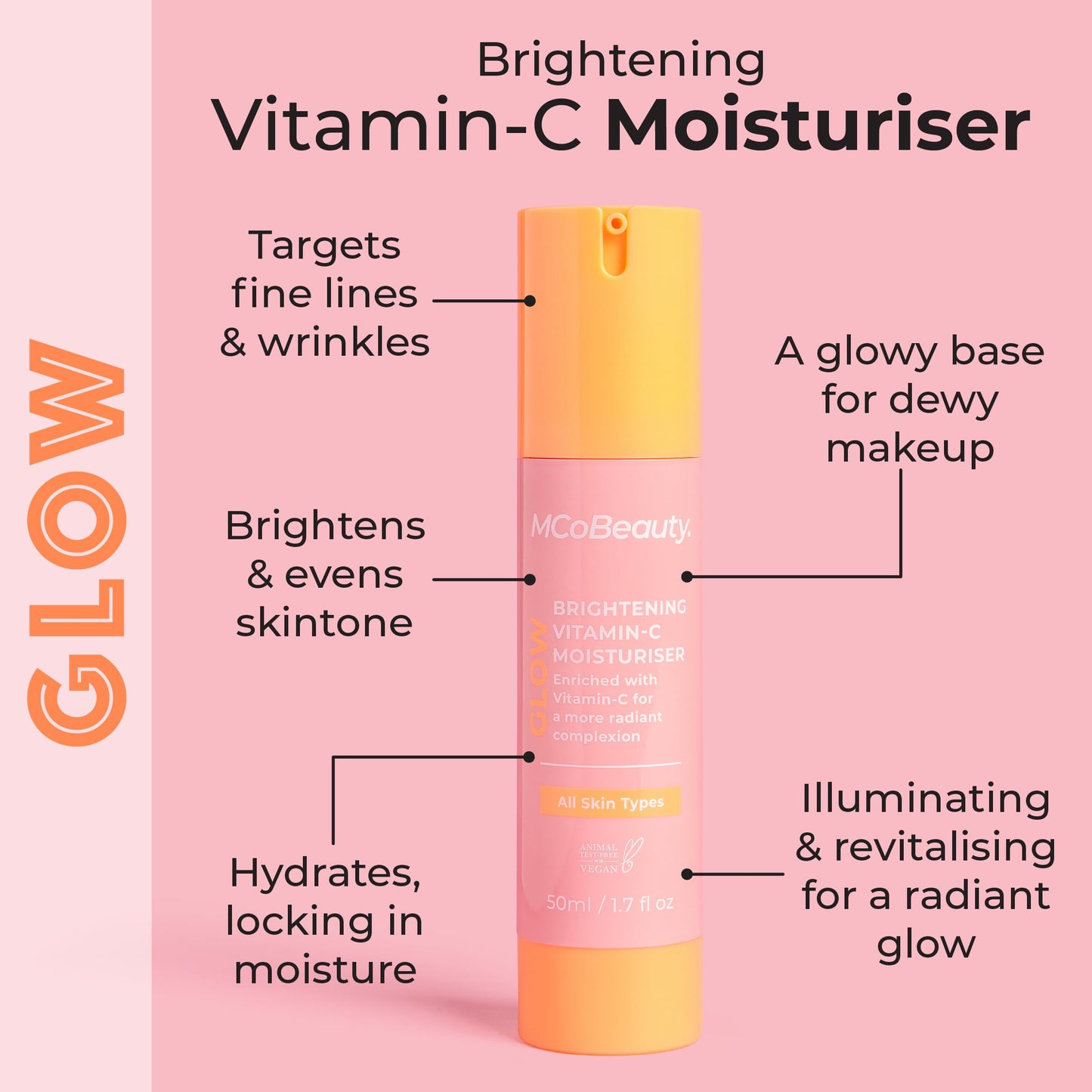 MCoBeauty Glow Brightening Vitamin-C Moisturiser