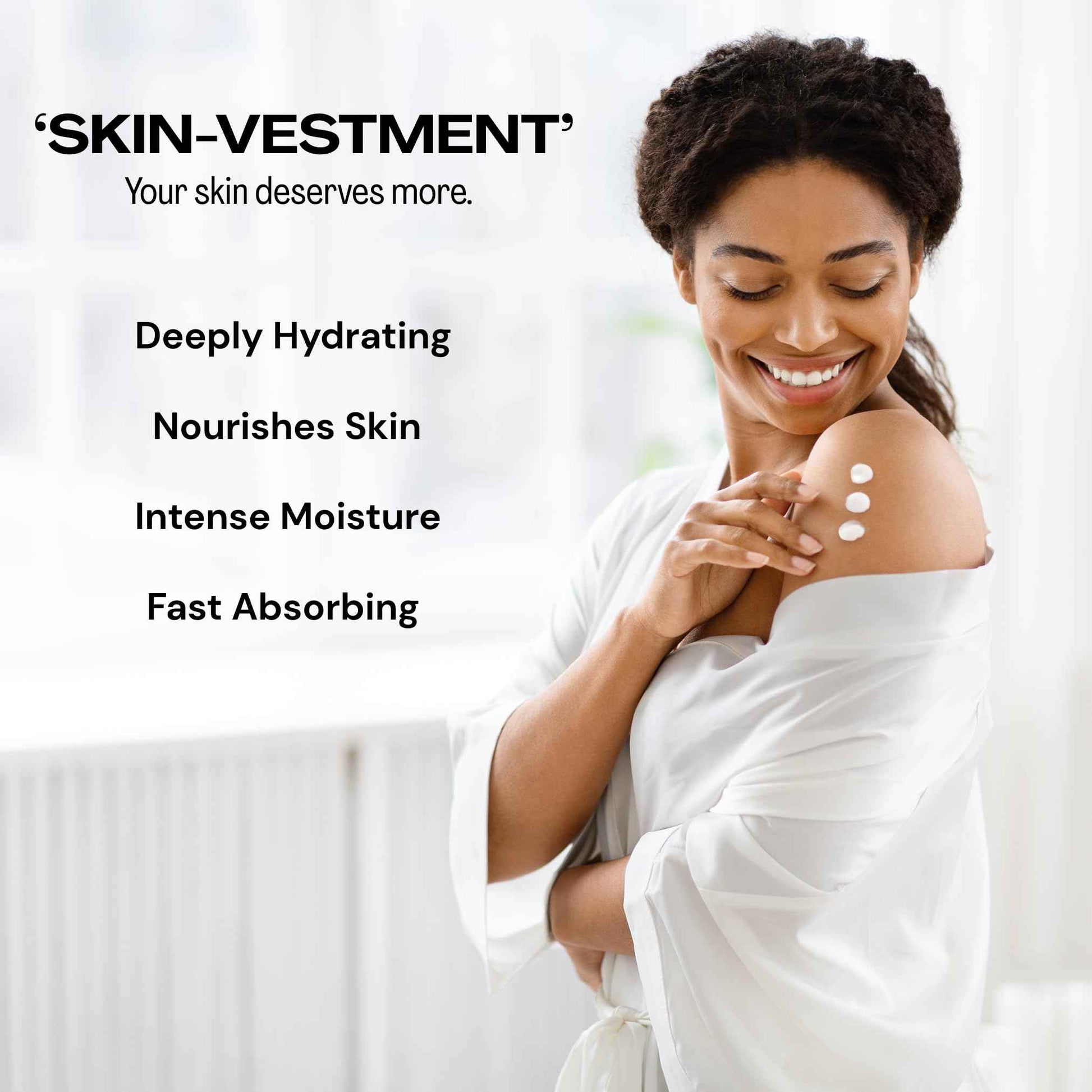 Hypegiene Shea Butter Lotion - Thick Textured, Hydrating Daily Moisturizer with Aloe, Shea Butter & Vitamin E - Non-Greasy Organic Body Lotion - Vegan, Paraben-Free - For Dry & Sensitive Skin (6oz)