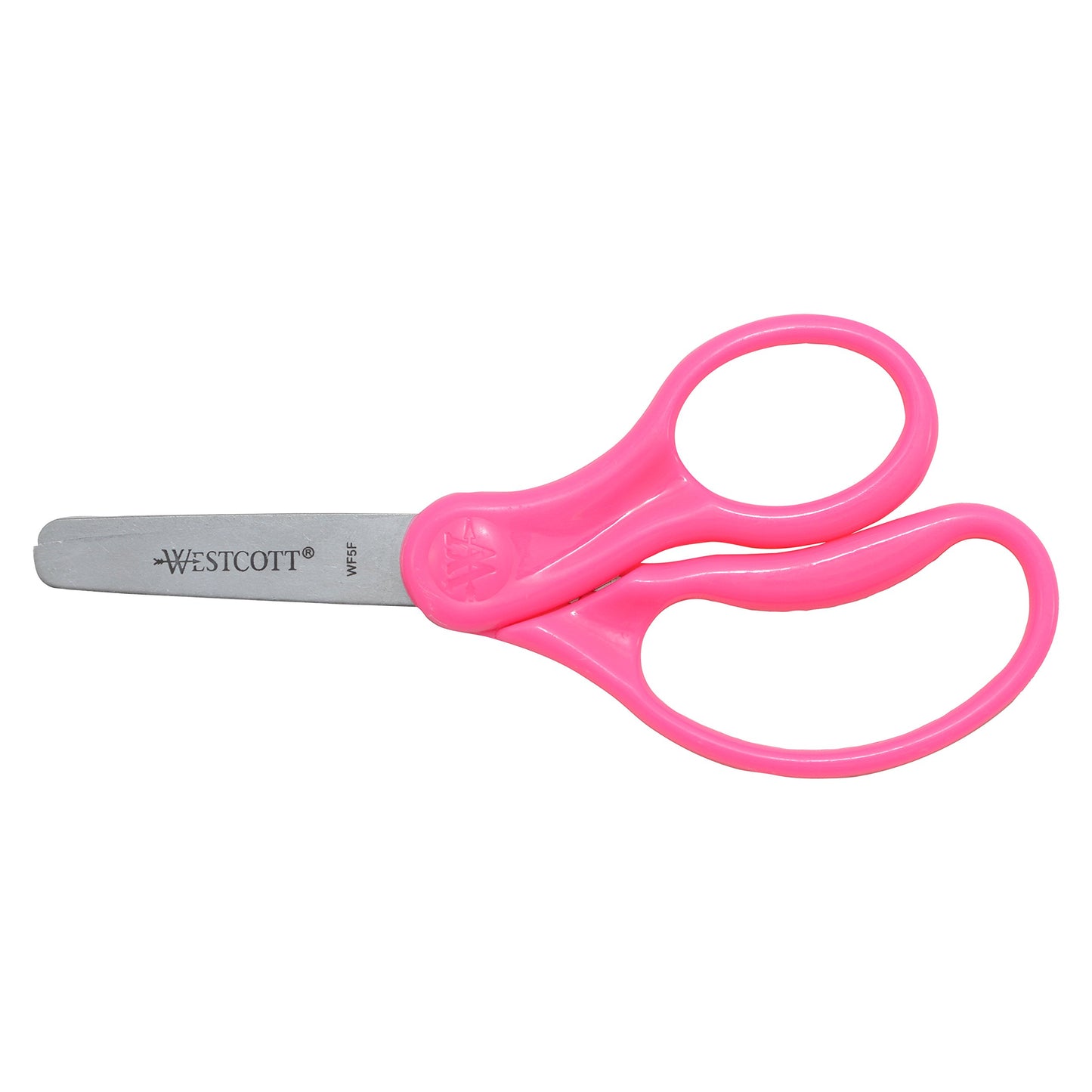 Westcott 15967 Right- and Left-Handed Scissors, Classic Kids' Scissors, Ages 4-8, 5-Inch Blunt Tip, Neon Pink