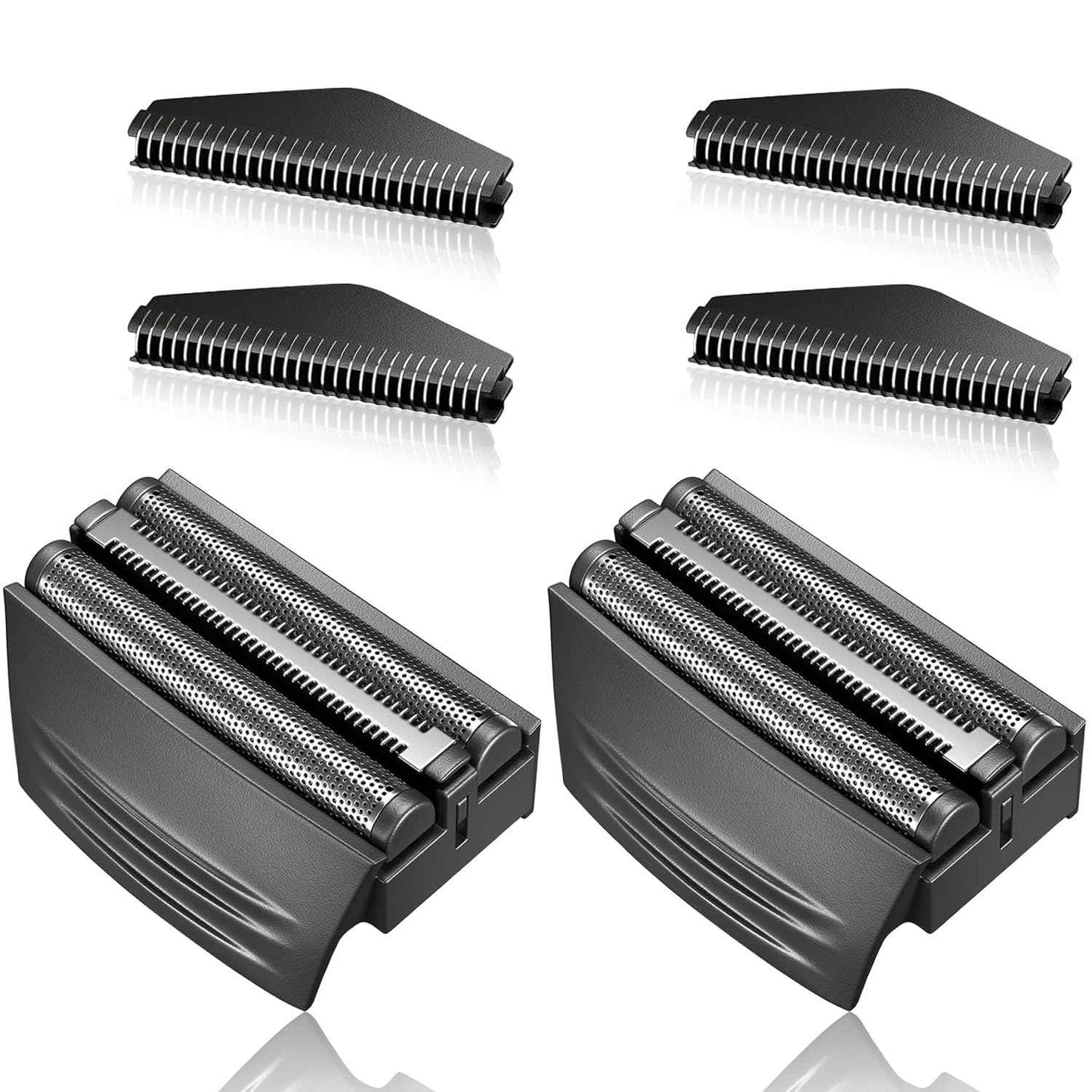Shaver Replacement Foil Head Compatible with Remington TITANIUM-X Flex & Pivot Foil and Cutter Head for Shaver F4900,F5800,F7800 (Black/2Pack)