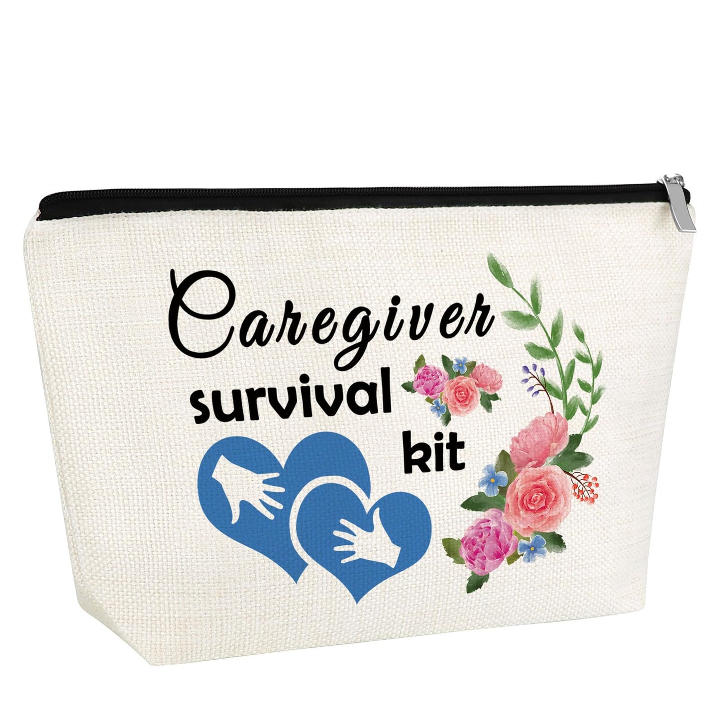 Appreciation Gift for Caregiver Nanny Babysitter Makeup Bag Thank You Gift for Women Cosmetic Bag Christmas New Year Labor Day Gift for Caretakers Nurse Assistant Birthday Gift for Women Her Friend