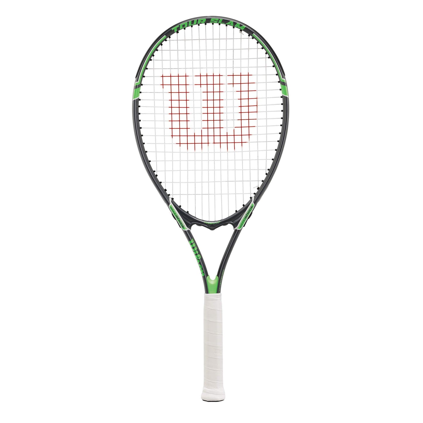 Wilson Tour Slam Adult Recreational Tennis Racket - Grip Size 4 - 4 1/2", Grey/Green