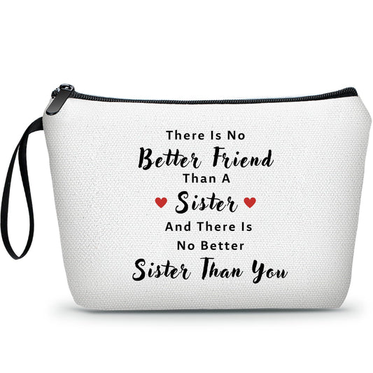 Gifts for Sisters From Sisters Adult,Birthday Gifts for Sister From Sister,Sister Birthday Gifts, Happy Birthday Sister Gifts, Friend Gifts, Gift for Friend, Friend Gifts for Women, Small Makeup Bag