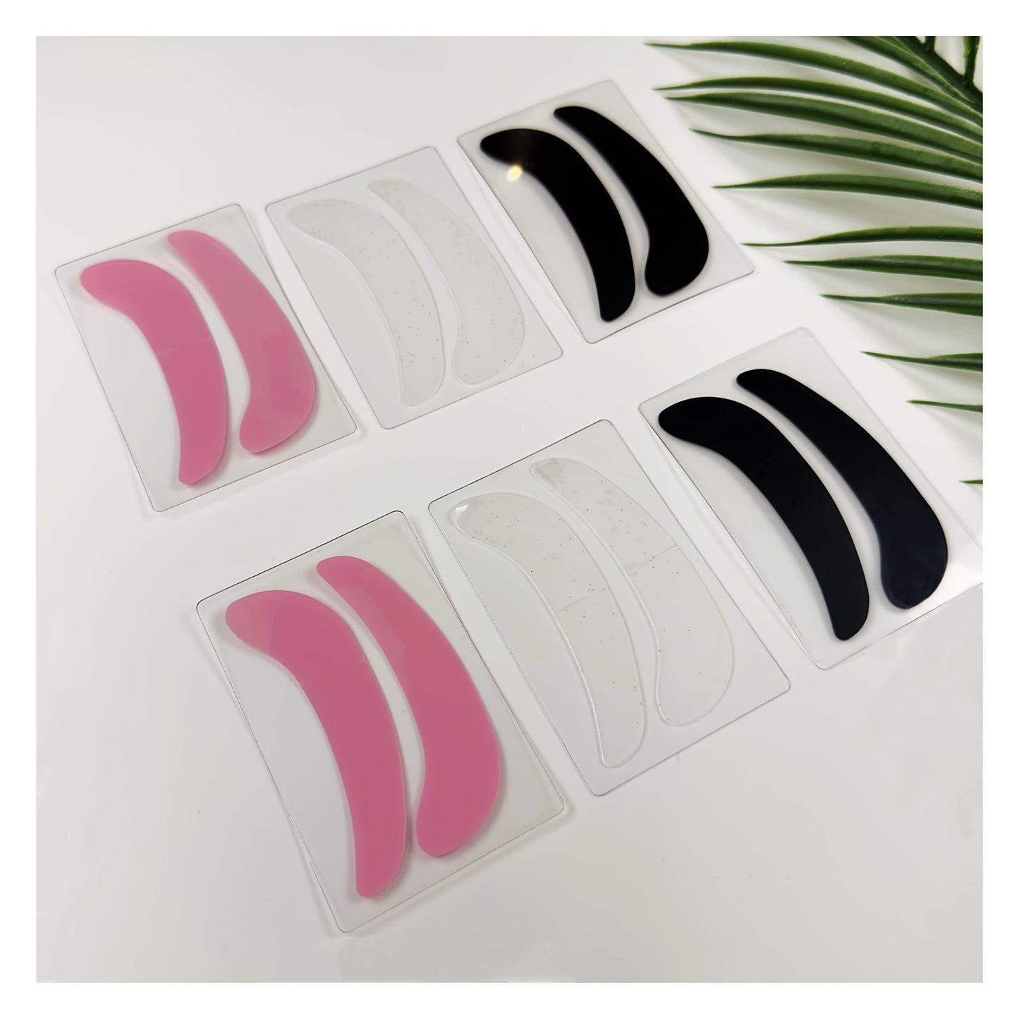 Liber Beauty 12 Piece Reusable Eye Pad Under Eye Patches Silicone Lash Lift Cover Eyelash Extension Patch Lower Lash Isolation Pads for Sensitive Skin During Eyelash Perm Lamination