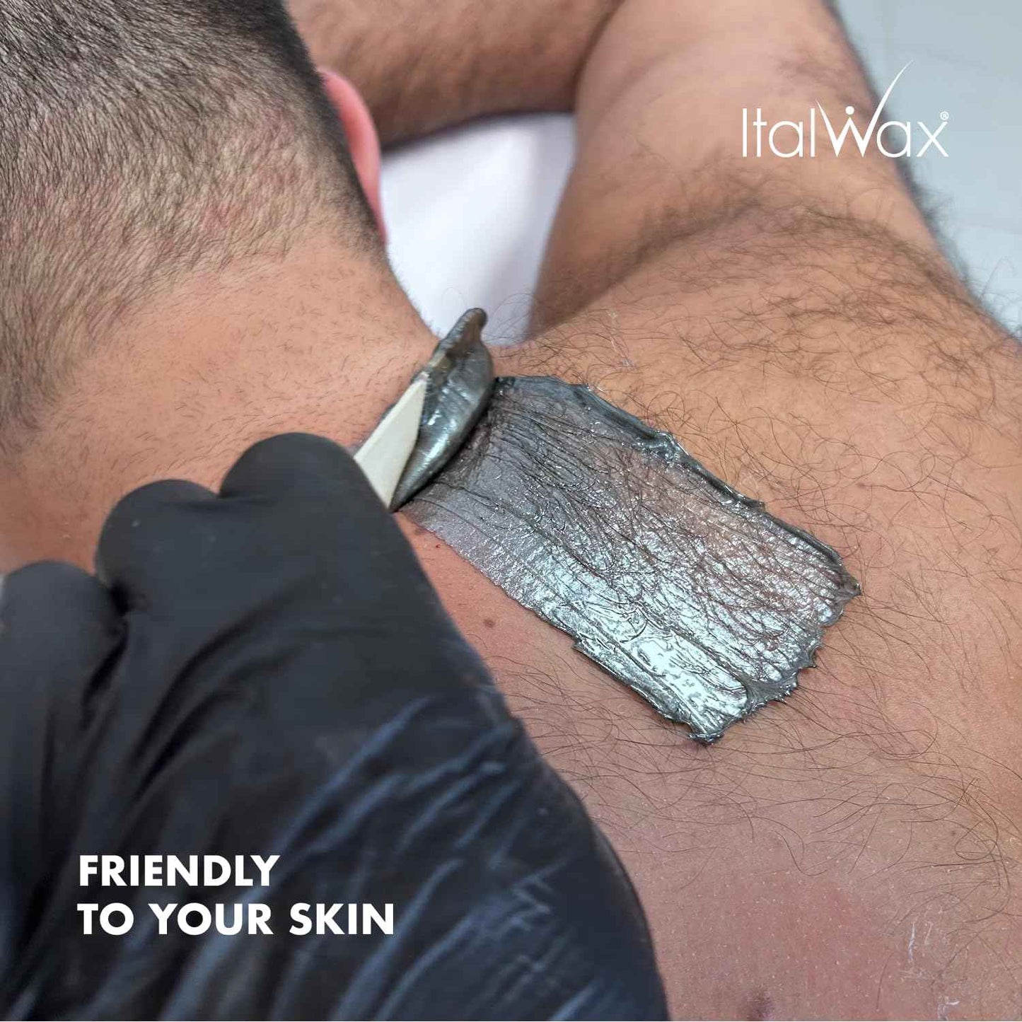 Italwax Pour Homme - 1kg / 2.2lb - Hard wax beads for hair removal - Special for man - Natural formulation - Easily removes coarse hairs - Ideal for barber shops