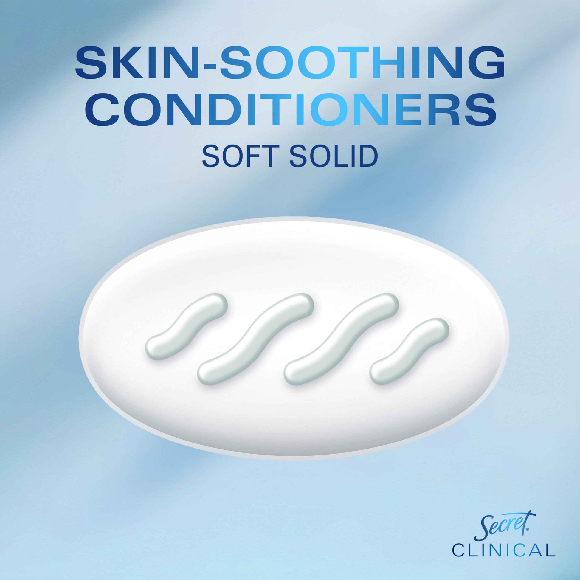 Secret Clinical Strength Antiperspirant Deodorant for Women, Free & Sensitive, 3X Stress Protection, 72hr Sweat & Odor Protection, PH Balancing Minerals, Soft Solid, Unscented, 1.6 oz (Pack of 3)