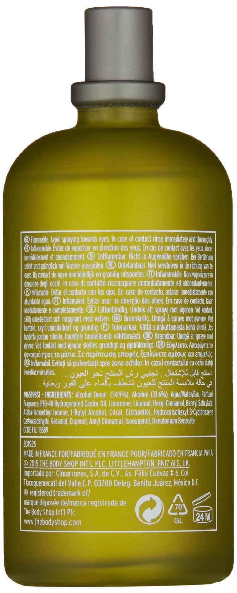 The Body Shop Eau de Toilette, Kistna, 3.3 Fluid Ounce