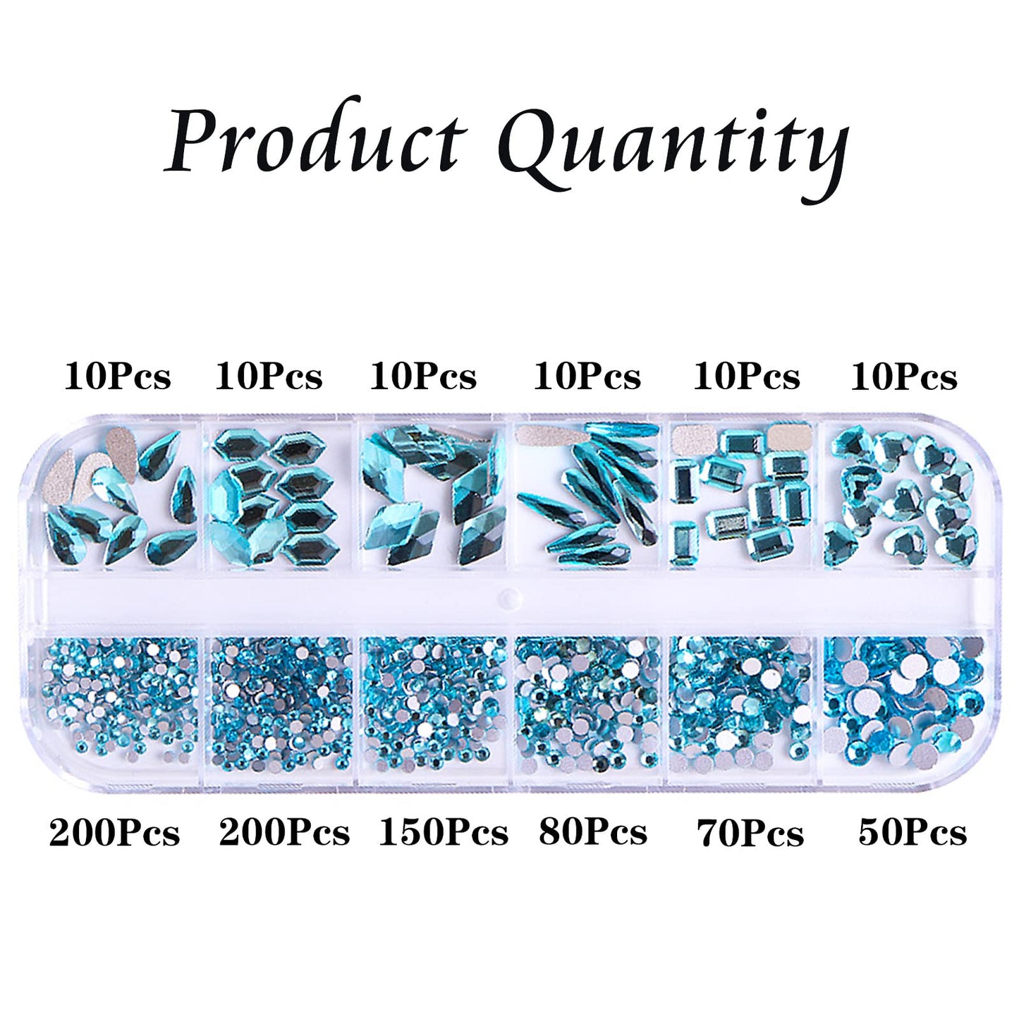 FULZTEY 810Pcs Sky Blue Crystal Rhinestones for Nail Crystal Gems Stones Diamond for Crafts Multi Shape Size Bling Blue Flatback Nail Art Rhinestones Nail Jewels Decoration DIY Crafts Clothes Shoes