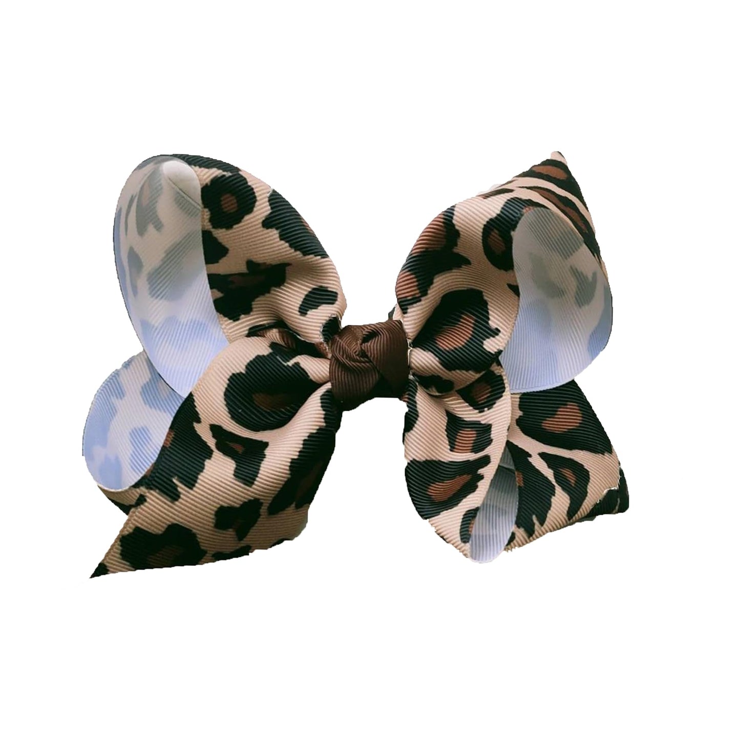 5.8"Baby girls leopard hair bow Clips Pin,leopard print bow hairpin for women(FD62) (C)