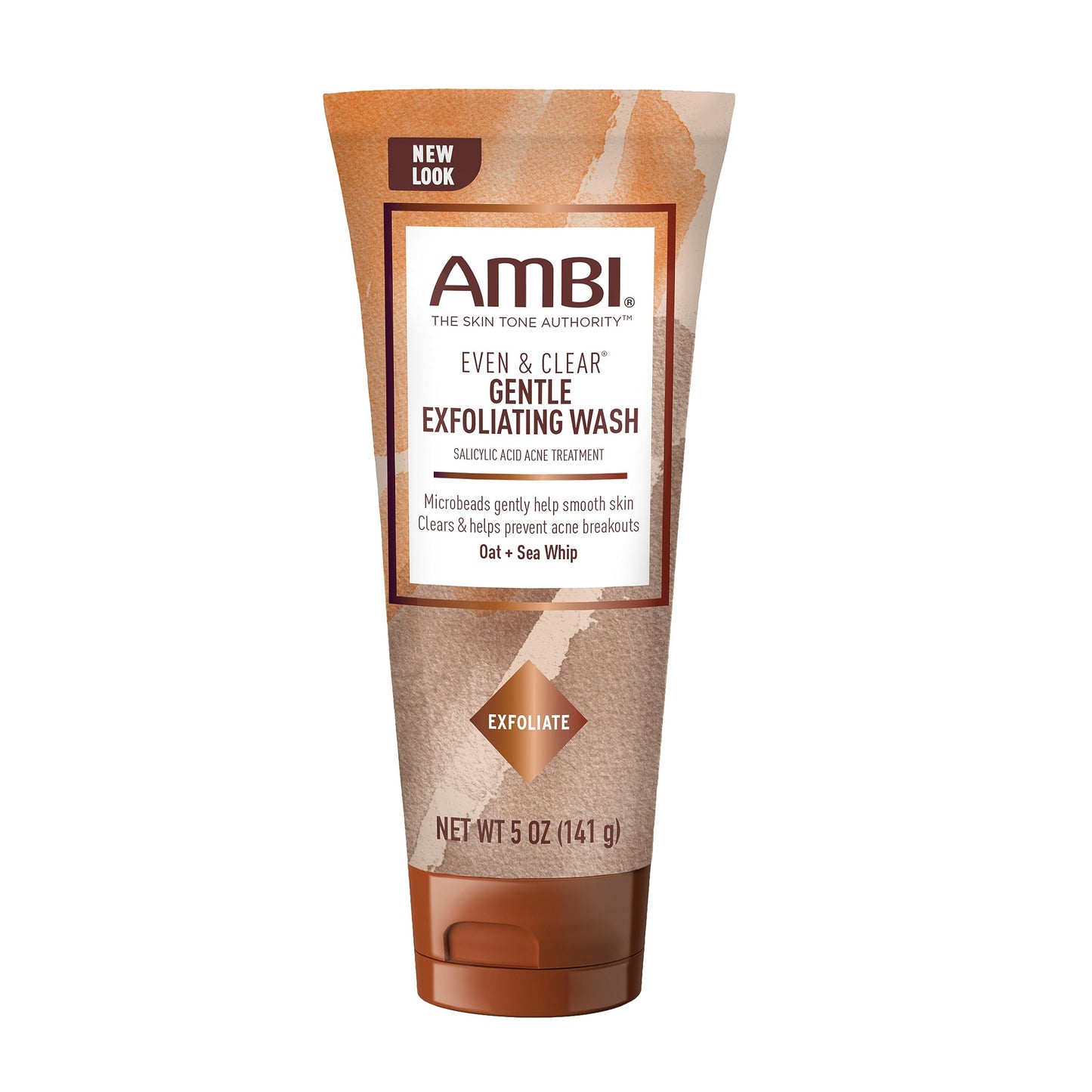 Ambi Even & Clear Exfoliating Wash and Complexion Cleanser Bundle | 5 Oz and 3.5 Fl Oz