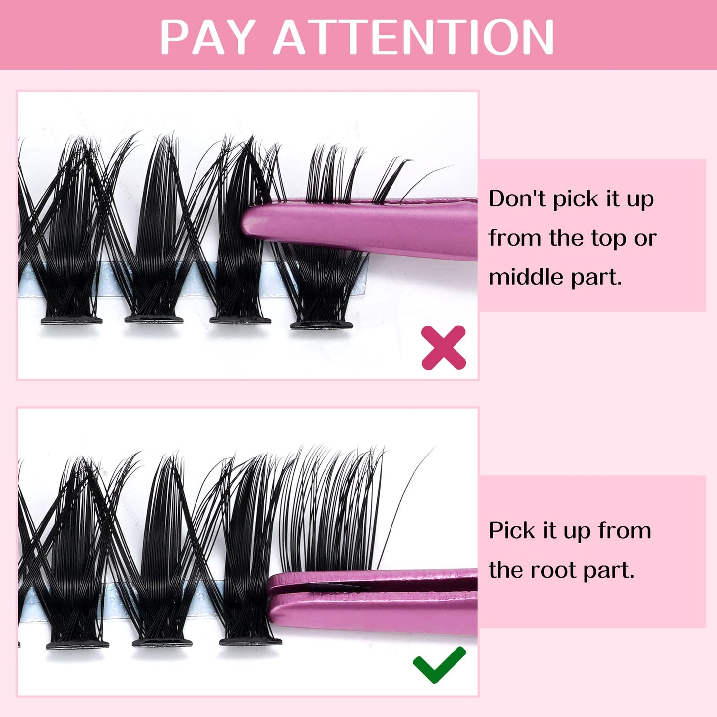 280 Pcs Individual Lashes 50D-C-0.07-14 Cluster Lashes C D Curl Wispy Lashes Bottom Lashes DIY Lashes At Home（50D-C-0.07-14）