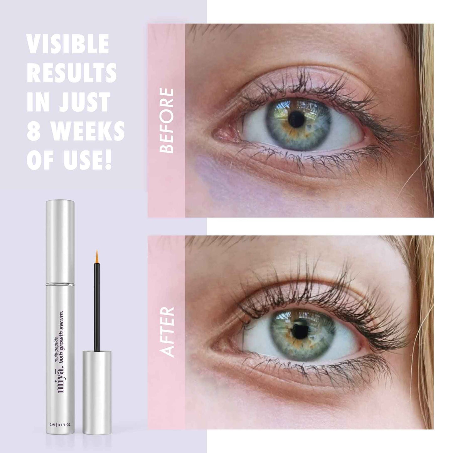 MIYA LASH | Lash Lift Kit & Eyelash Growth Serum | Keratin Lash Lift & Lash Enhancing Serum for Thicker, Longer Lashes