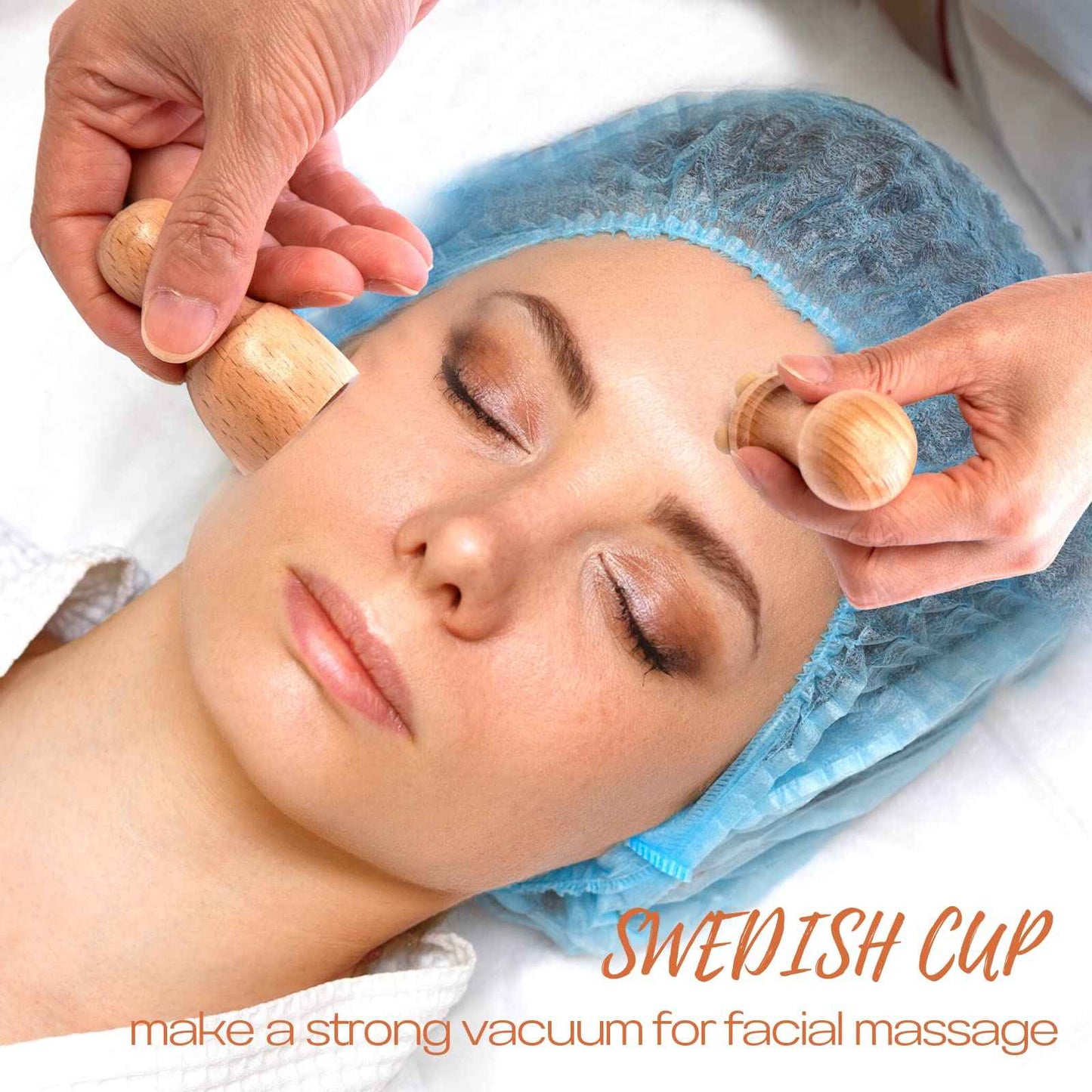 Allshow Wood Facial Therapy Kit, 7 Pcs Maderoterapia Facial Kit, Face Wood Therapy Set, Wooden Face Sculpting Set- Aging Wrinkles, Puffiness Facial Skin Massager