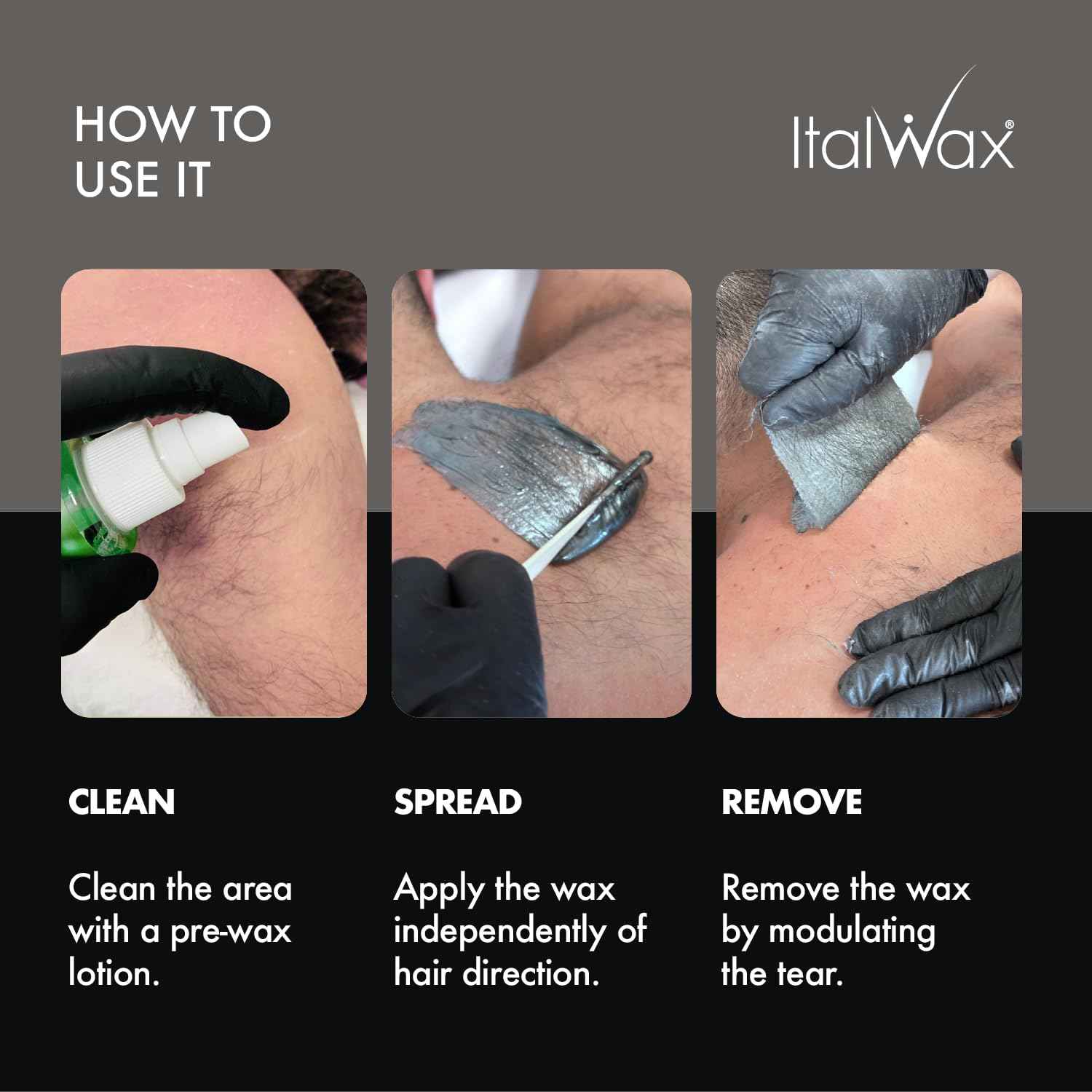 Italwax Pour Homme - 1kg / 2.2lb - Hard wax beads for hair removal - Special for man - Natural formulation - Easily removes coarse hairs - Ideal for barber shops